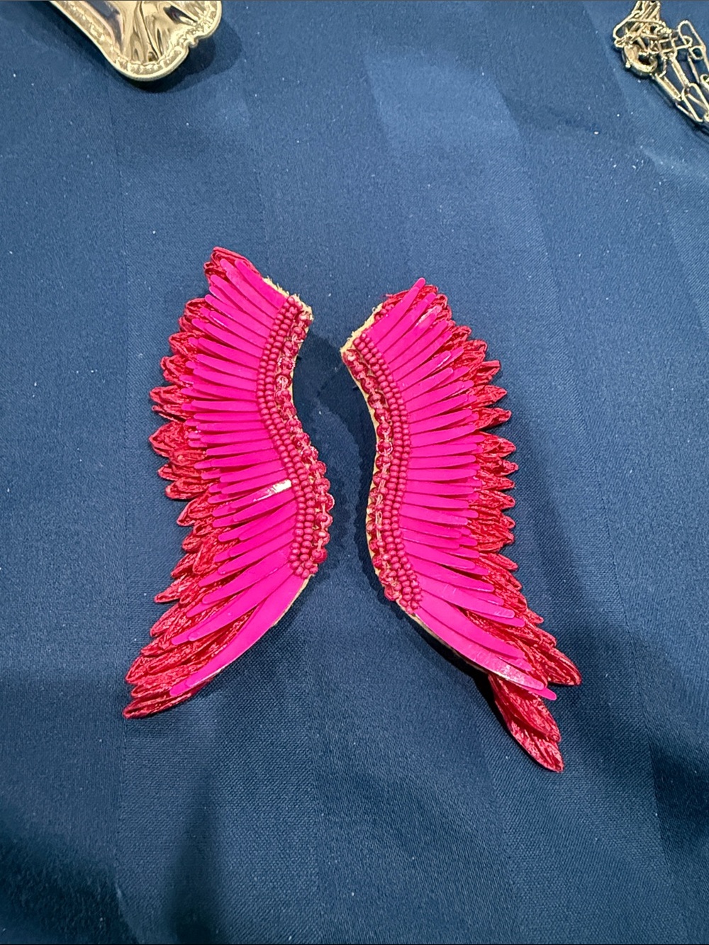 Mignonne Gavigan Hot Pink Wing Earrings